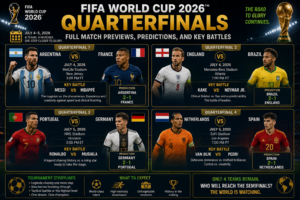 FIFA World Cup 2026 Quarterfinals: Full Match Previews, Predictions, and Key Battles