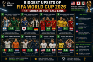 Biggest Upsets of FIFA World Cup 2026 That Shocked Football Fans